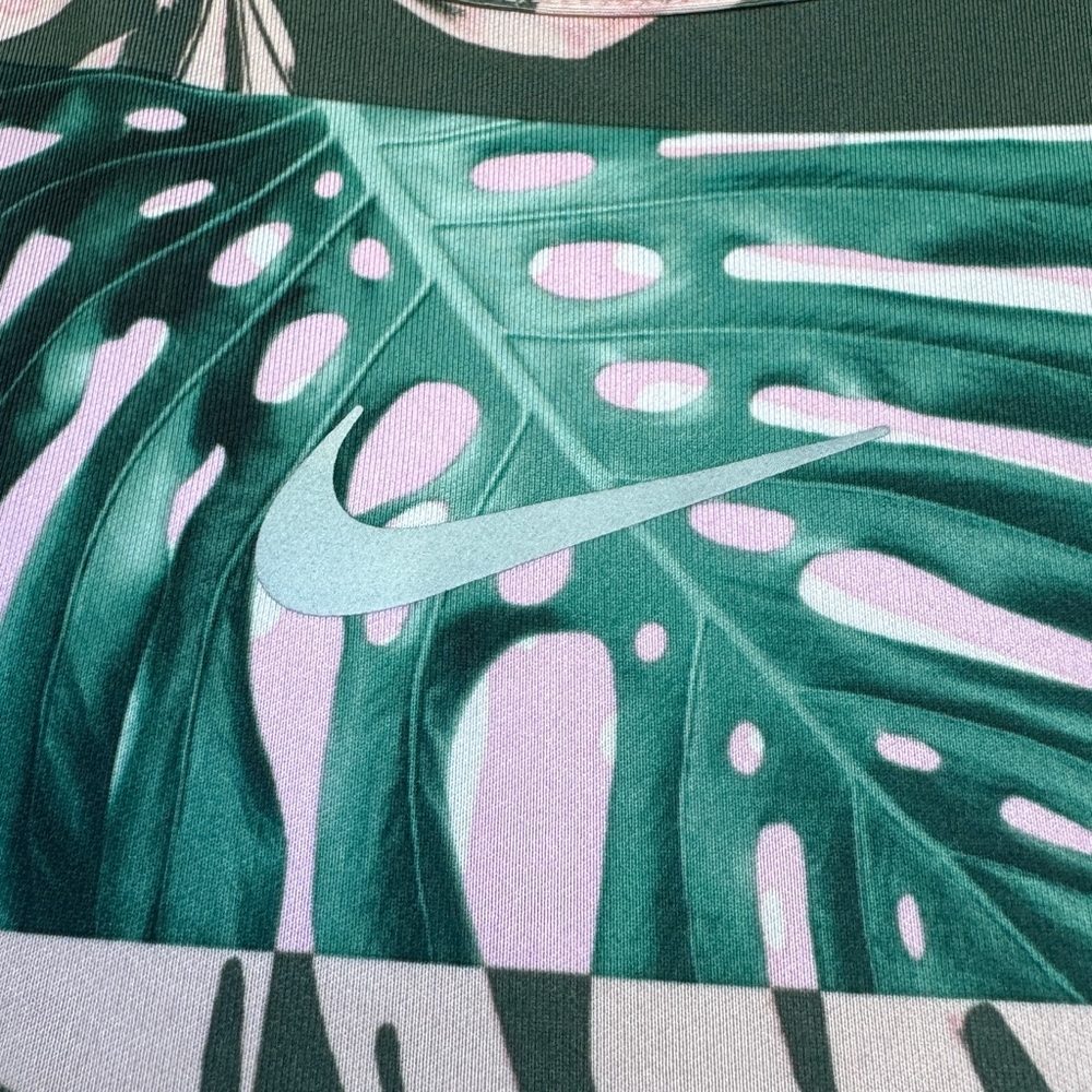 Nike Dri-FIT Pink and Green Leaf Top - Picture 5 of 8